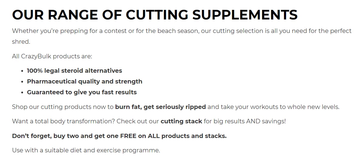 List of cutting steroids